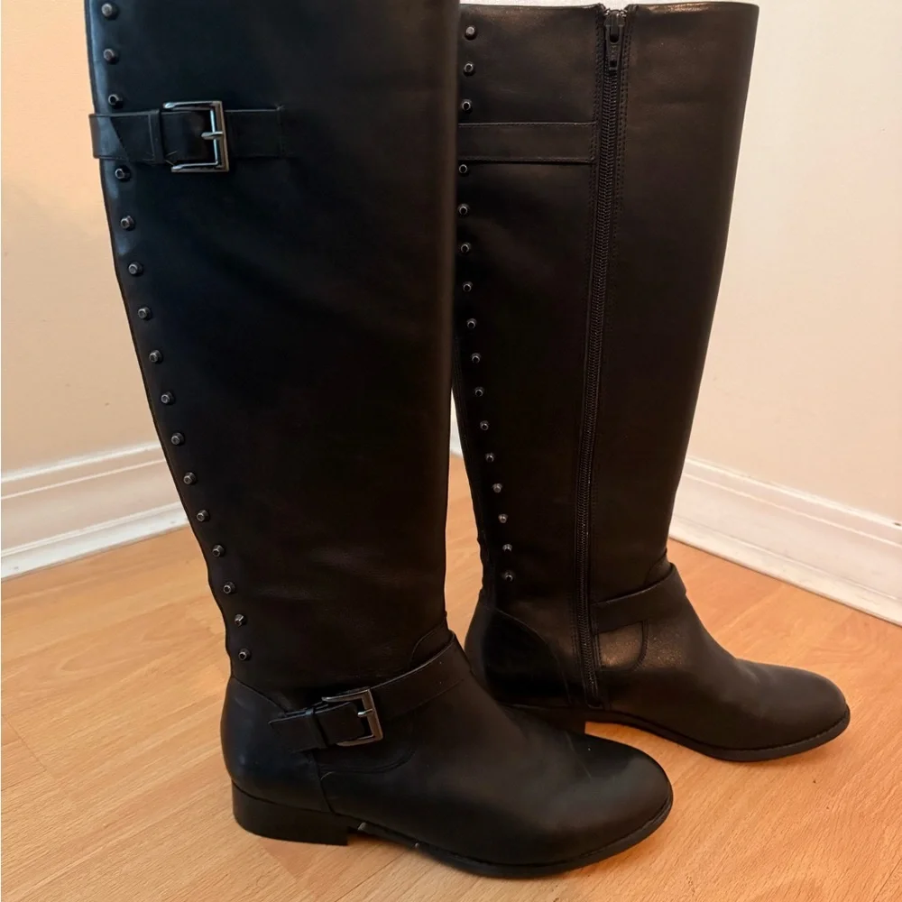 Alex Marie Black Knee-High Women's Boots